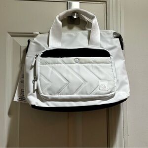 NWT IHKWIP White and Black Handbag with Strap
